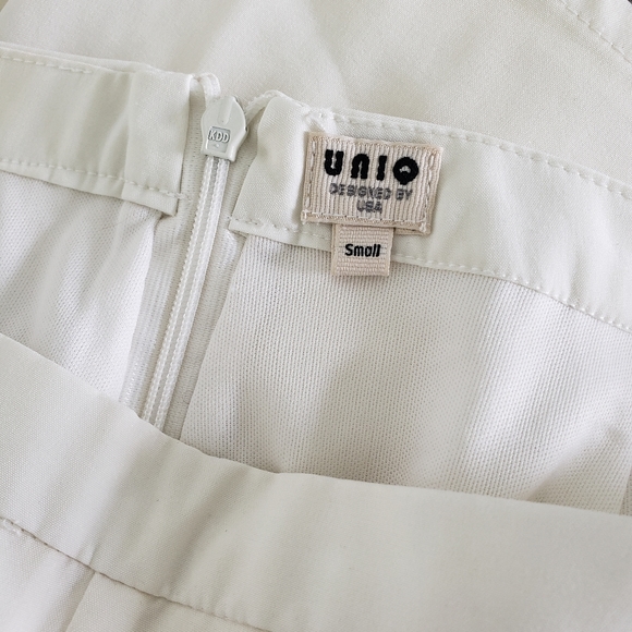 White Classic UNIQ High Waisted Pant - Picture 5 of 5